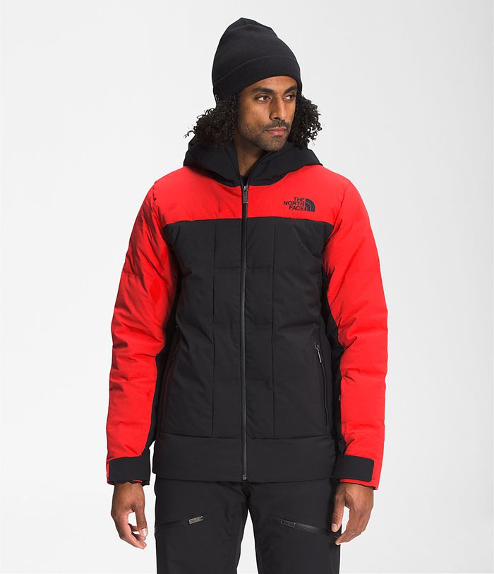 The North Face Mens Puffer Jacket Bellion 156JDBSWI - Red/Black